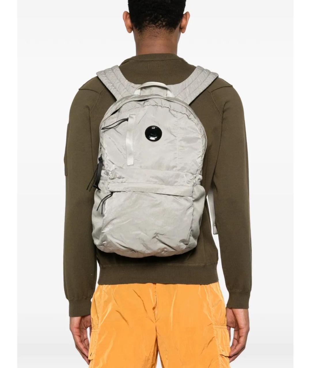 CP COMPANY Серый синтетический рюкзак, фото 2