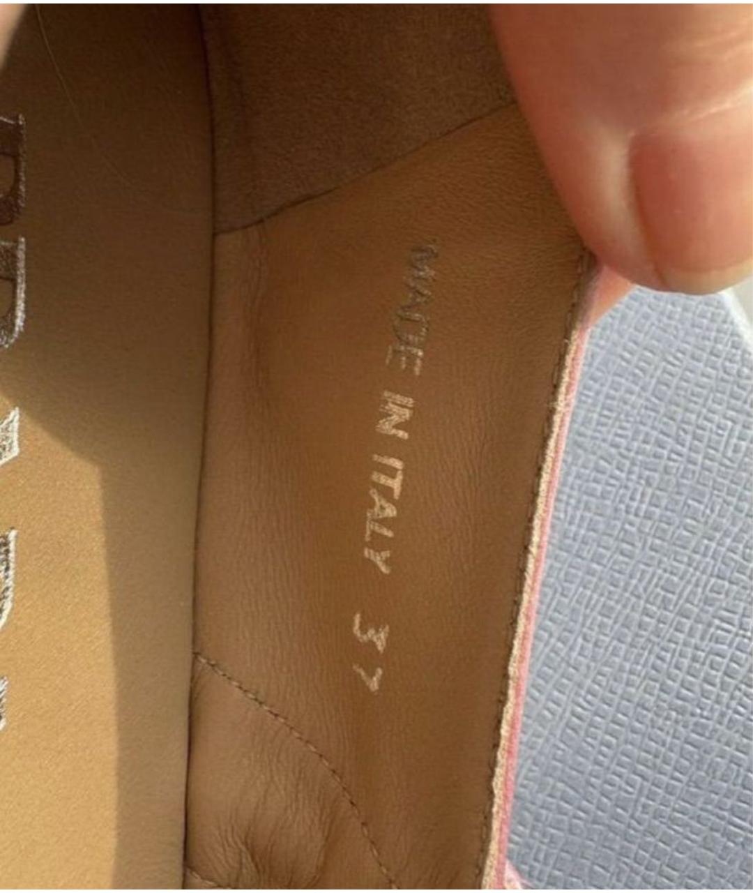 PRADA Розовые бархатные эспадрильи, фото 6