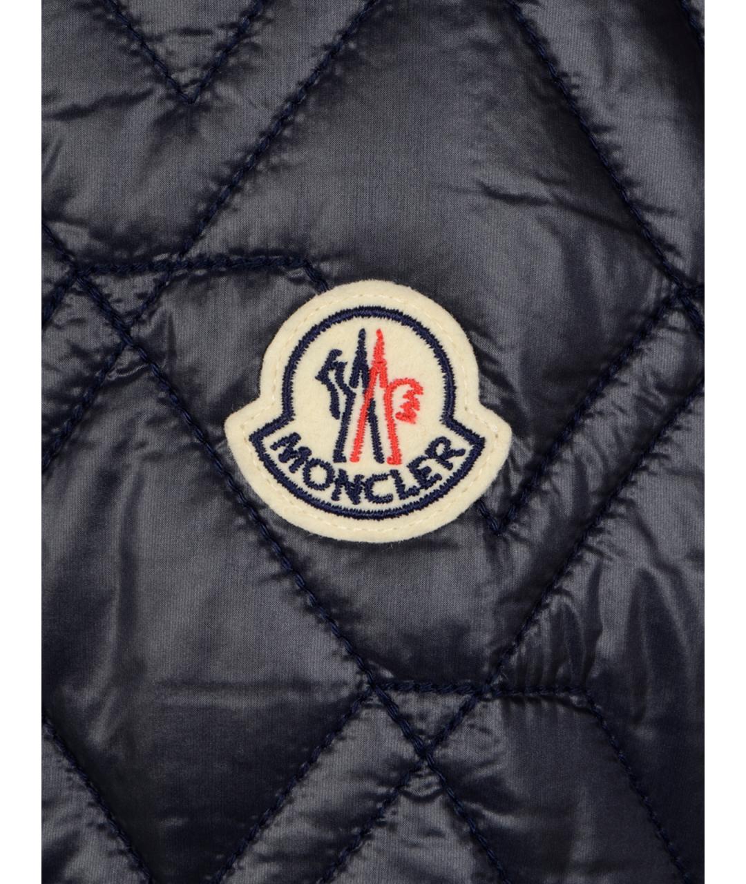 MONCLER Синяя полиэстеровая рубашка, фото 3