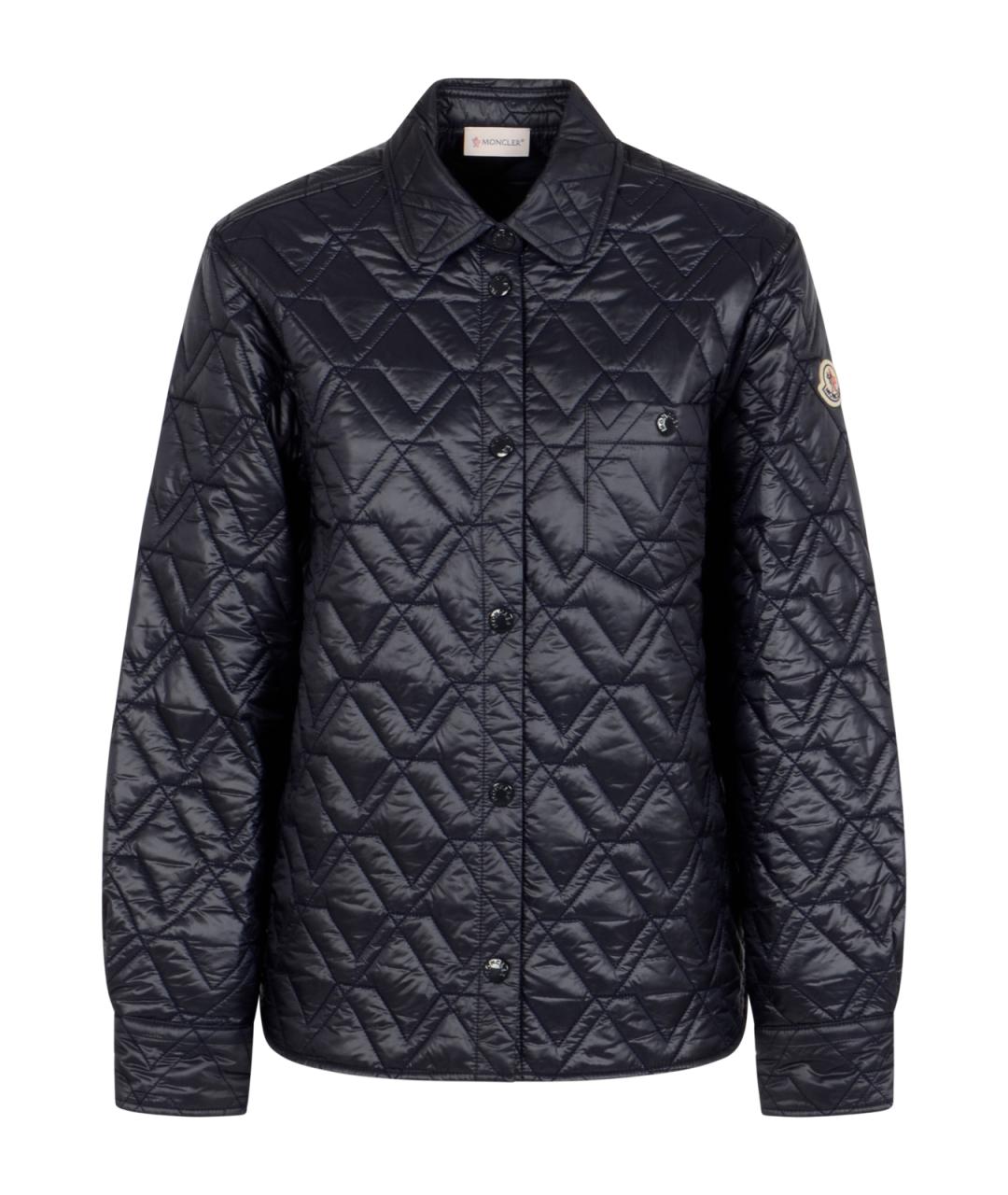 MONCLER Синяя полиэстеровая рубашка, фото 1