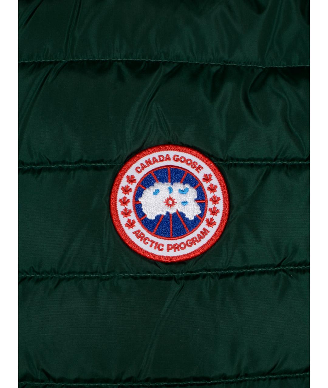 CANADA GOOSE Зеленый полиамидовый жилет, фото 3