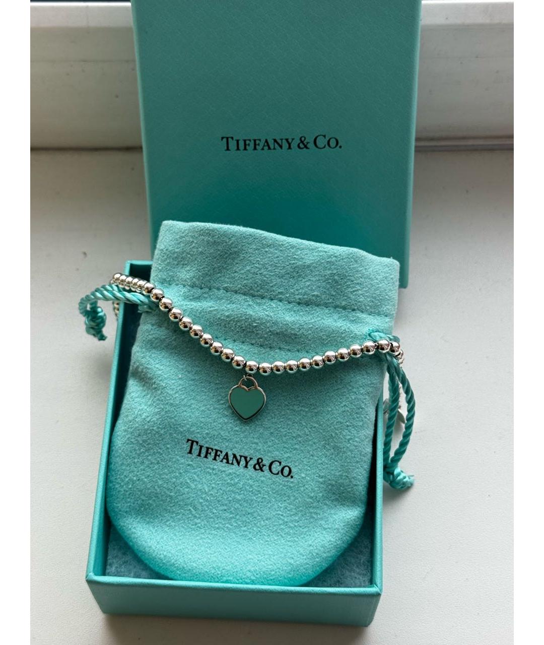 TIFFANY&CO Бирюзовый серебряный браслет, фото 3