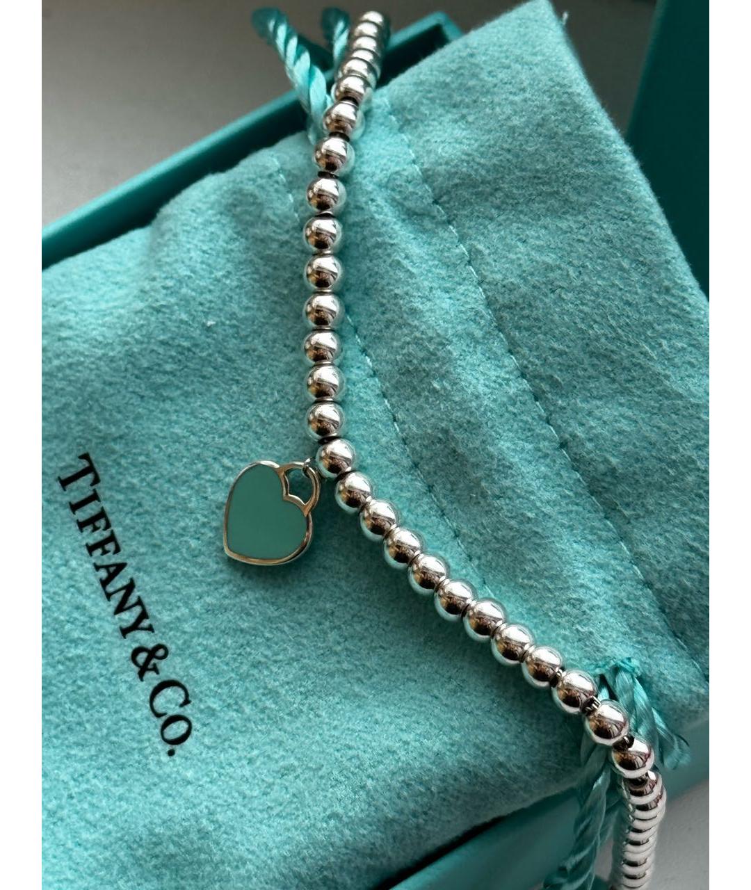 TIFFANY&CO Бирюзовый серебряный браслет, фото 2