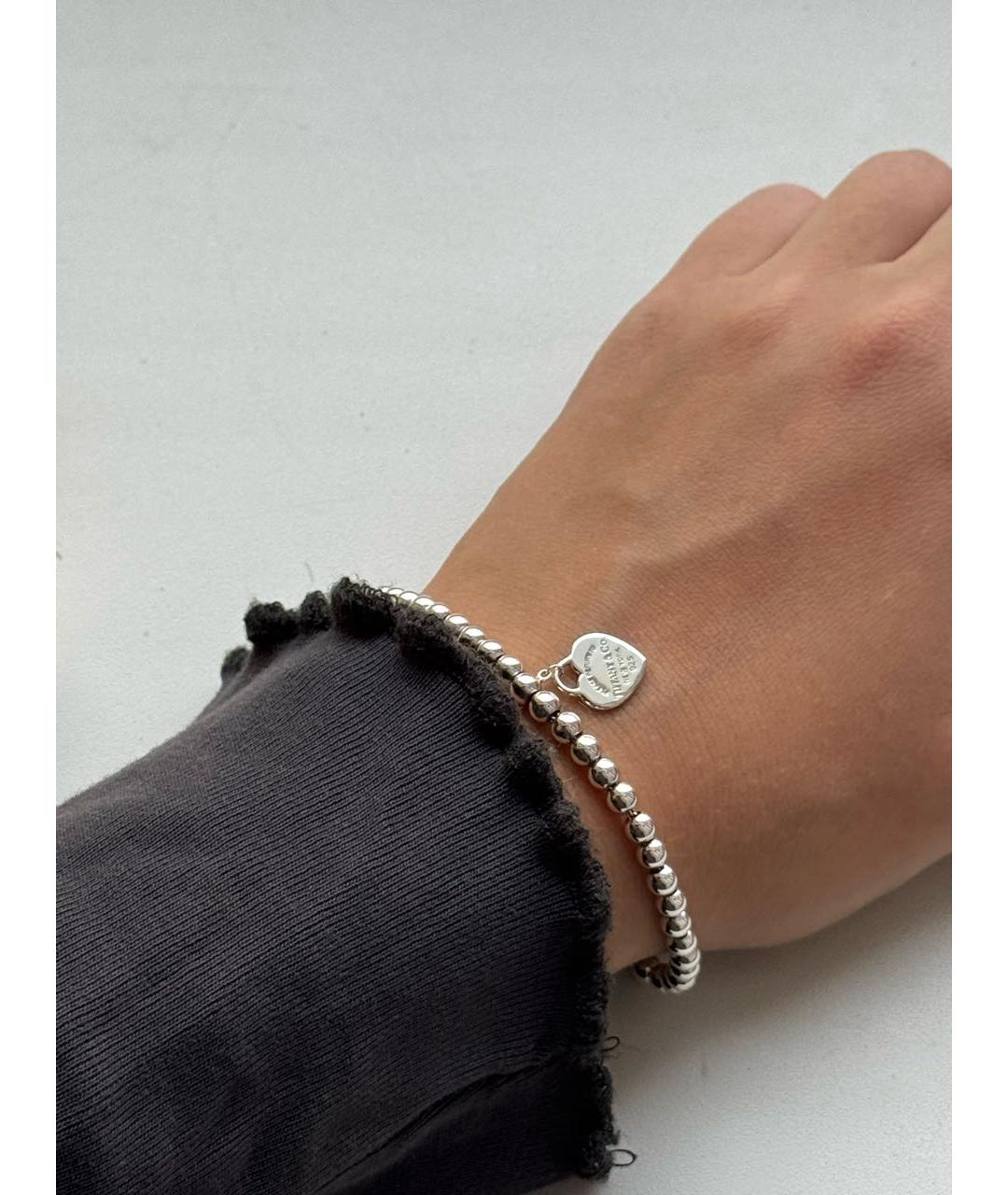 TIFFANY&CO Бирюзовый серебряный браслет, фото 6