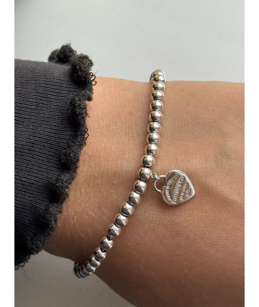 TIFFANY&CO Бирюзовый серебряный браслет, фото 7