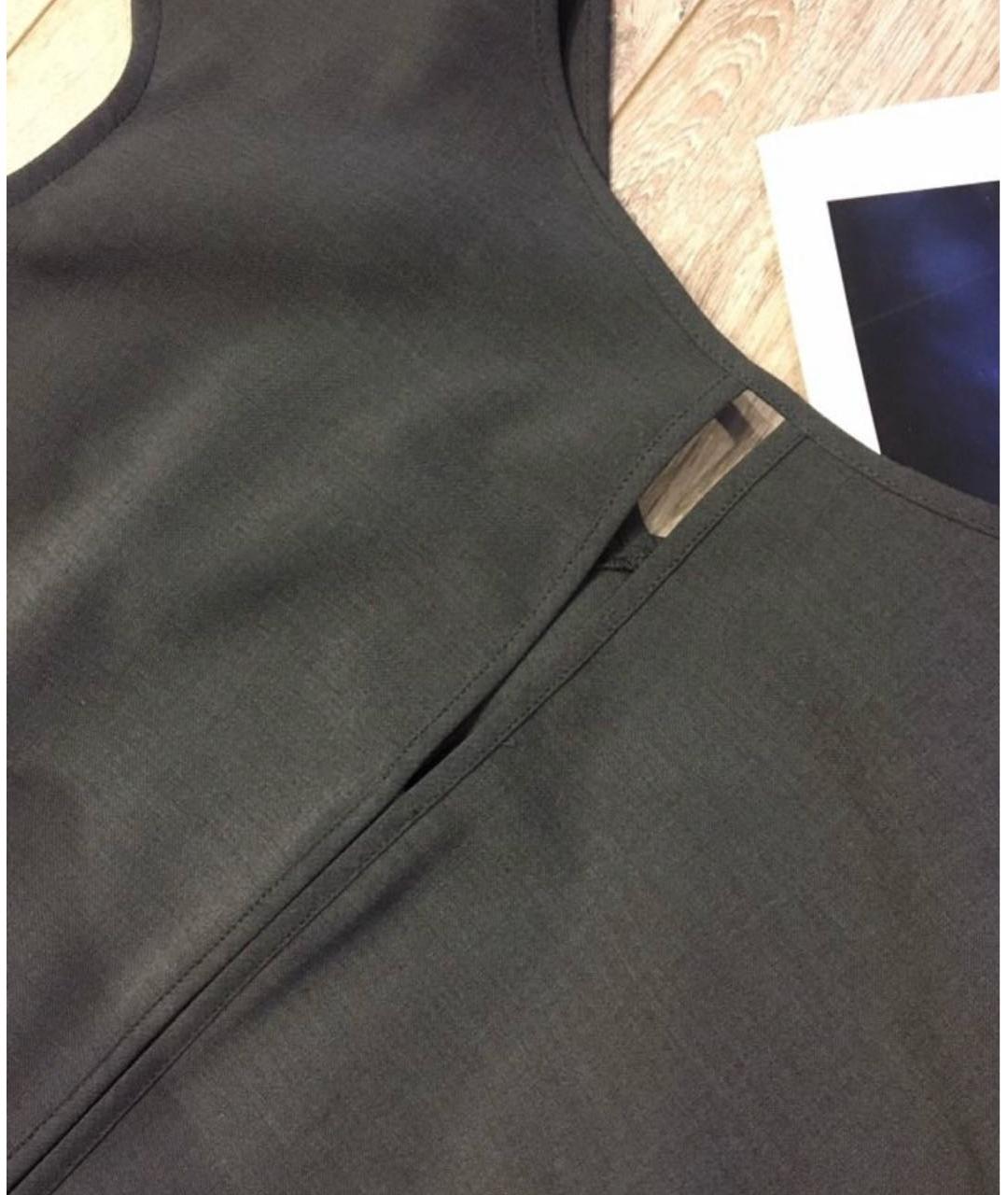 ARMANI JEANS Серое вискозное повседневное платье, фото 8