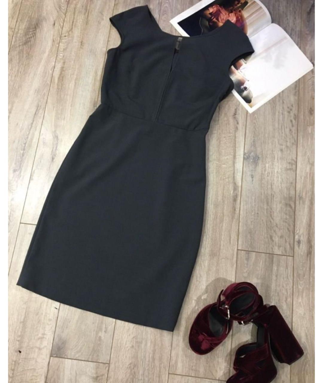 ARMANI JEANS Серое вискозное повседневное платье, фото 3