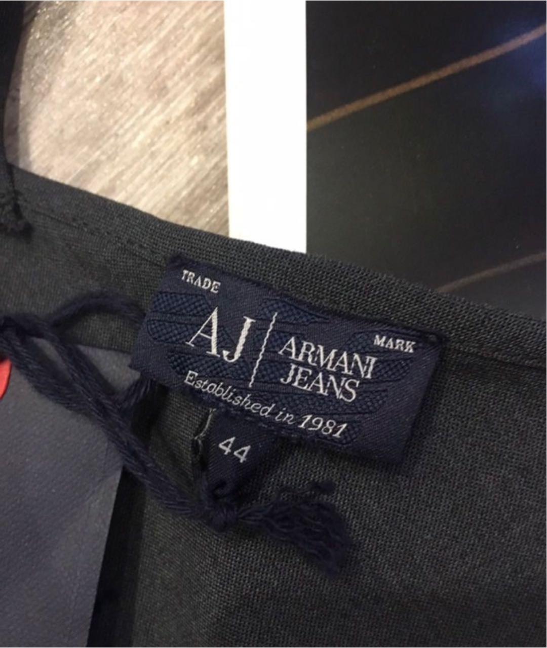 ARMANI JEANS Серое вискозное повседневное платье, фото 7