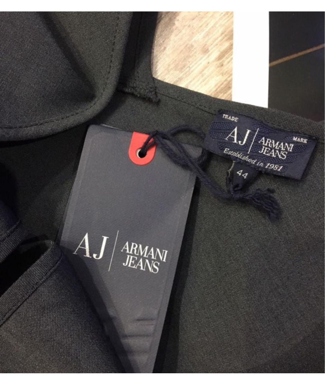 ARMANI JEANS Серое вискозное повседневное платье, фото 5