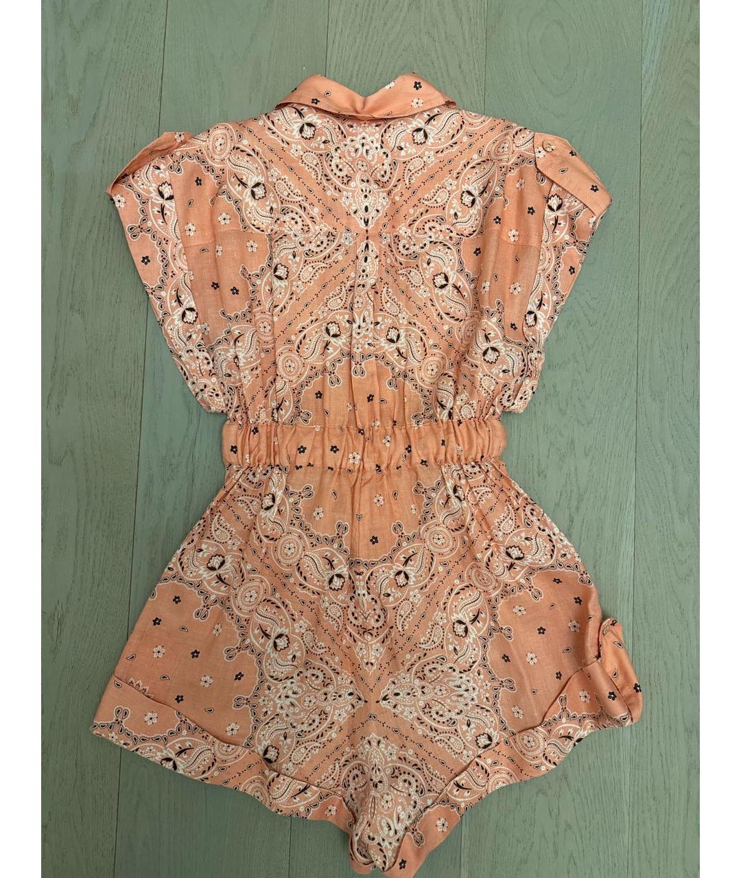 ZIMMERMANN Мульти льняной комбинезон, фото 2