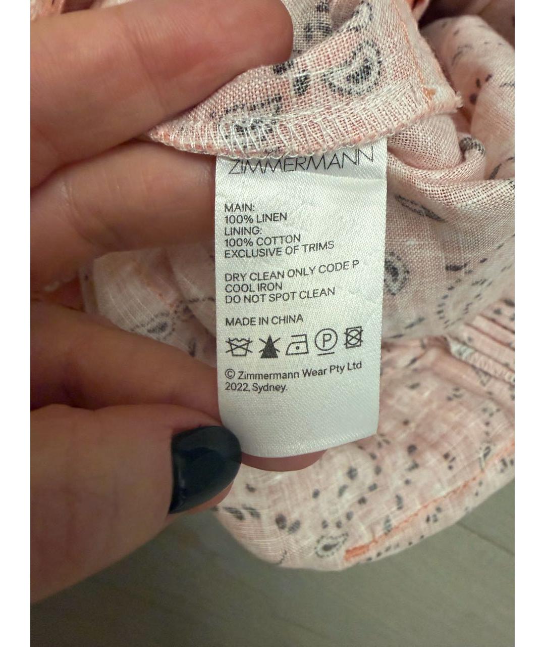 ZIMMERMANN Мульти льняной комбинезон, фото 5