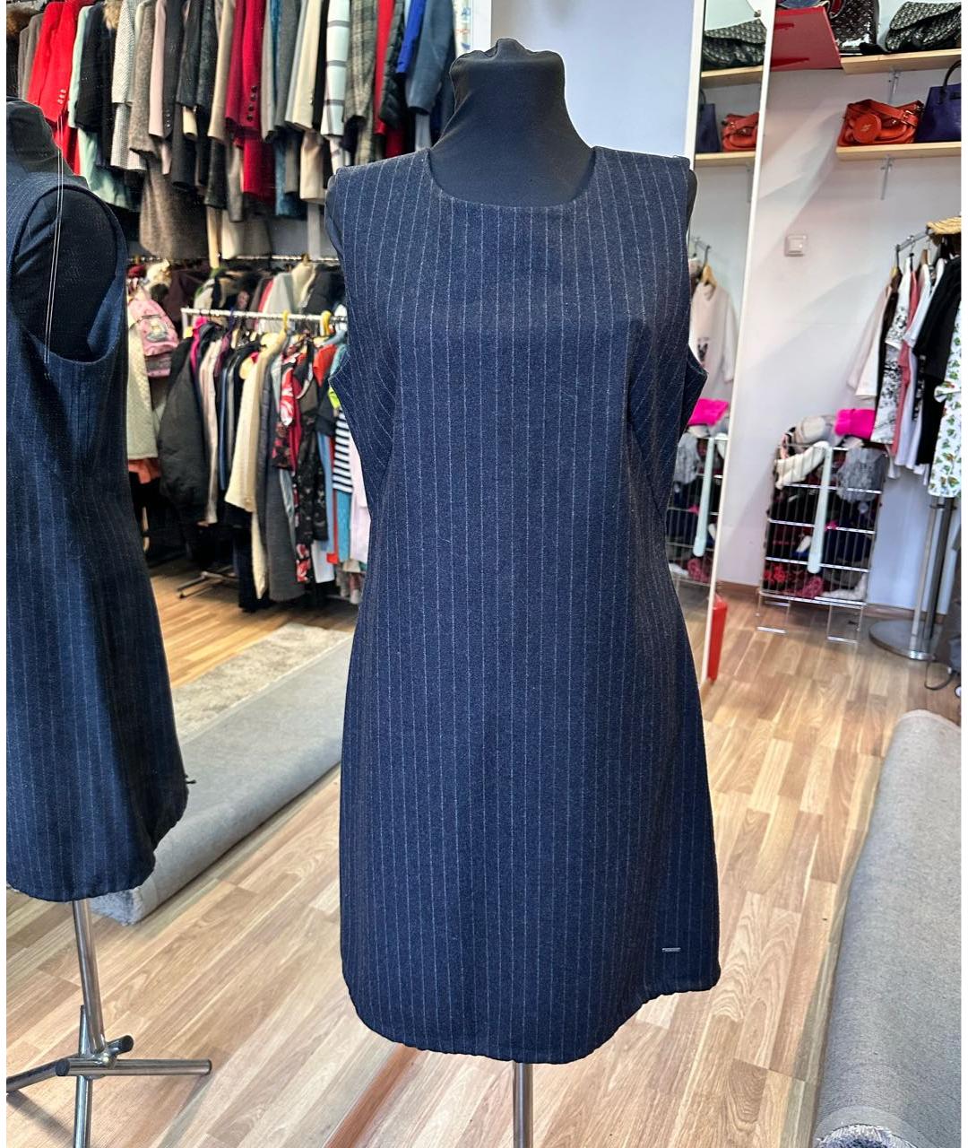 KENZO Серое шерстяное повседневное платье, фото 8