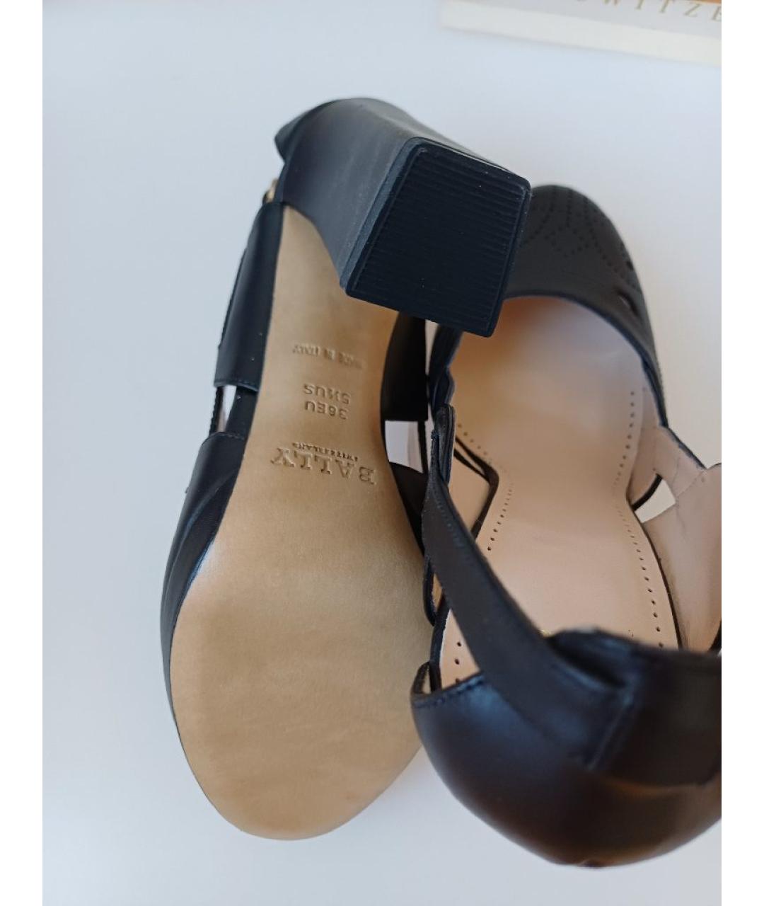 BALLY Черные кожаные туфли, фото 9