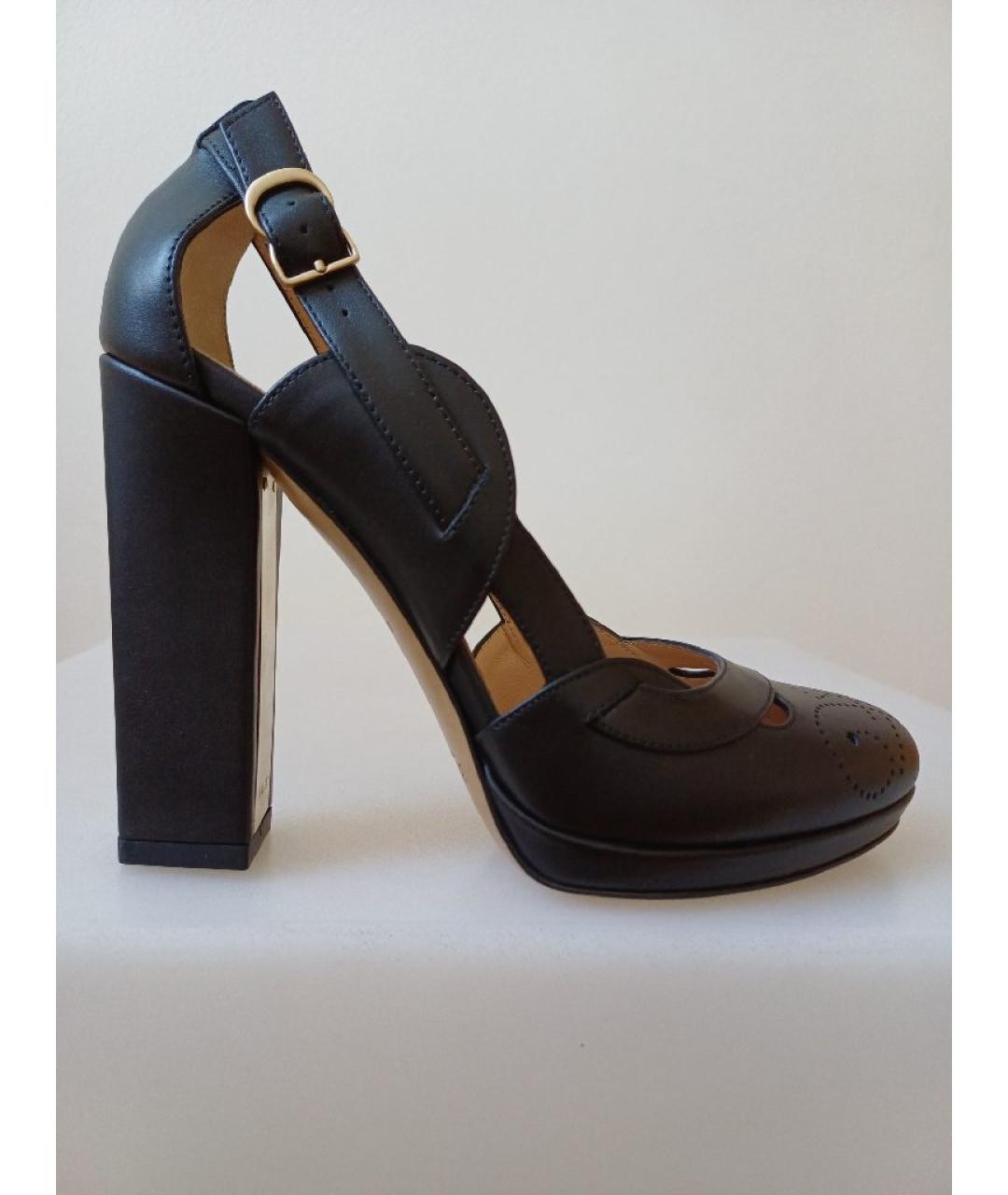 BALLY Черные кожаные туфли, фото 10