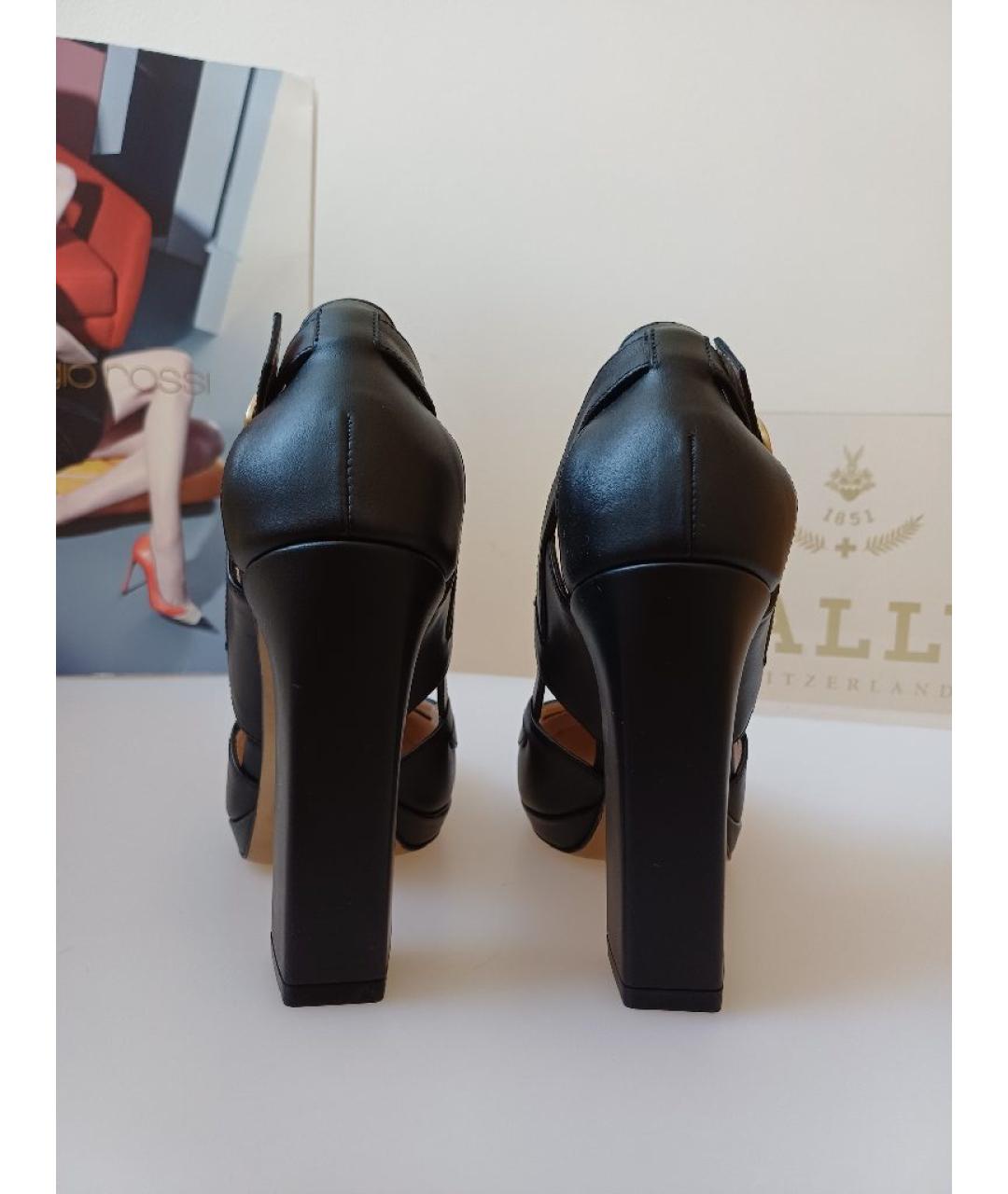 BALLY Черные кожаные туфли, фото 8