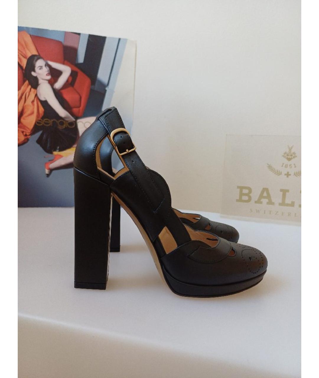 BALLY Черные кожаные туфли, фото 6