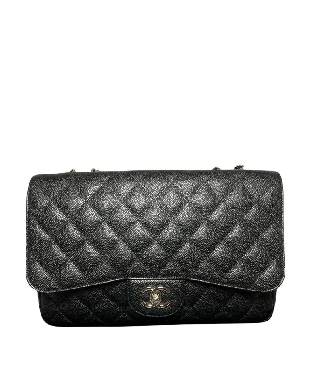 CHANEL Черная кожаная сумка через плечо, фото 1