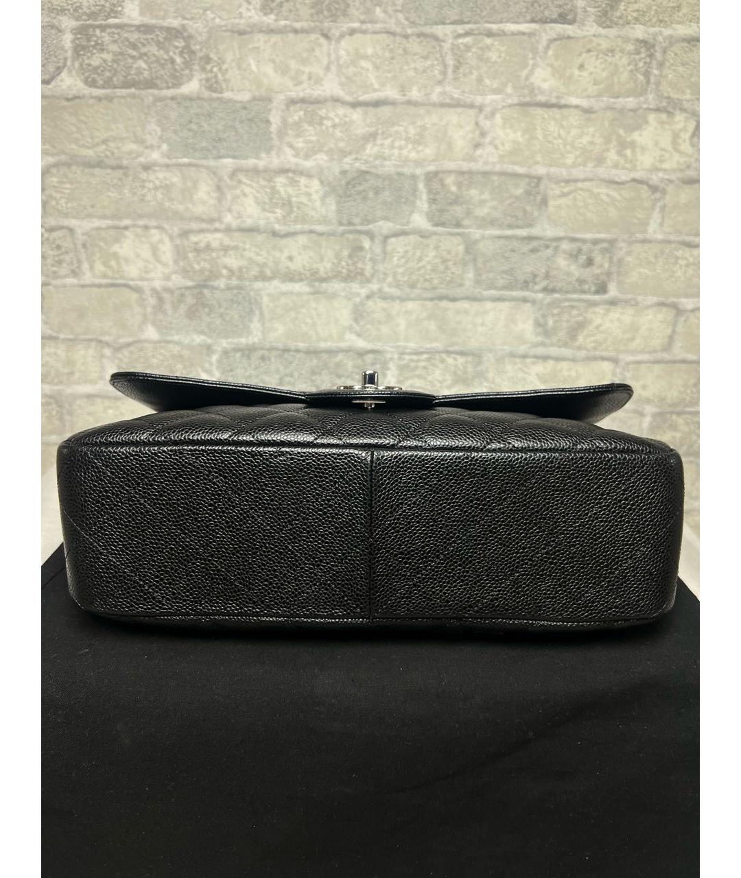 CHANEL Черная кожаная сумка через плечо, фото 6