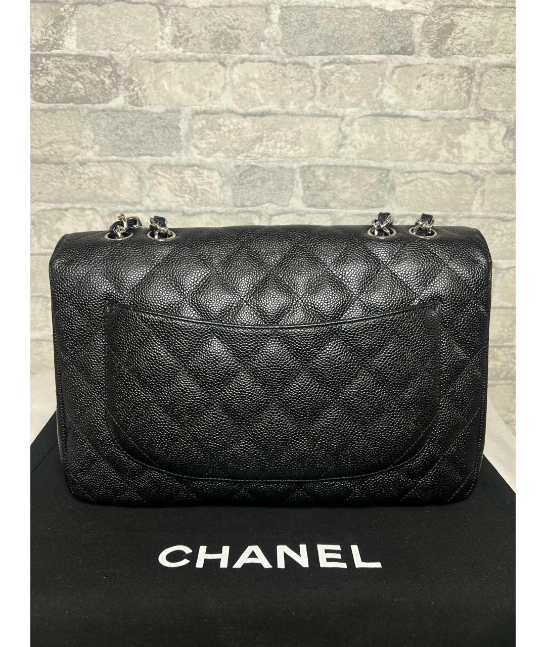 CHANEL Черная кожаная сумка через плечо, фото 4