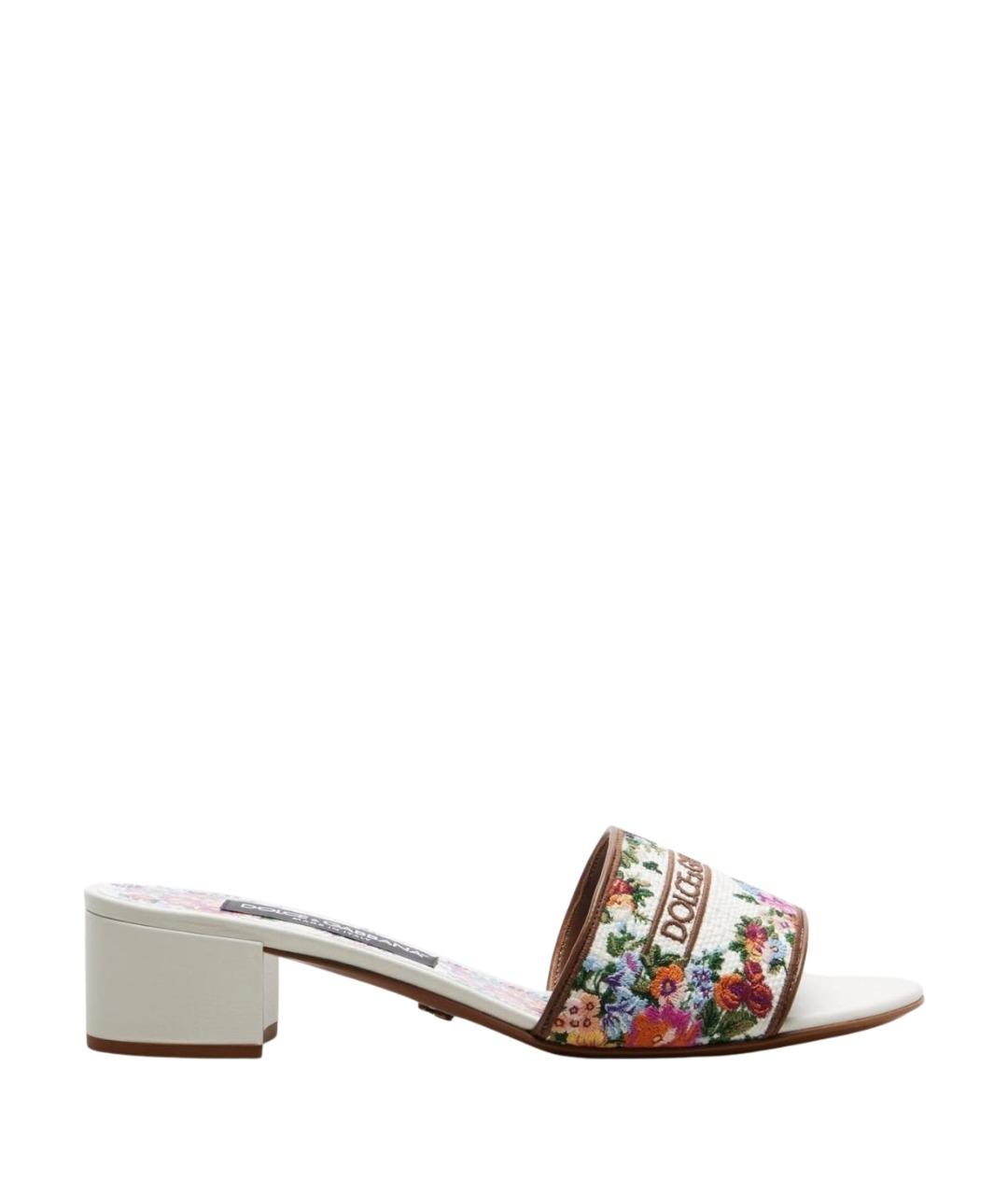 DOLCE&GABBANA Мульти текстильные мюли, фото 1