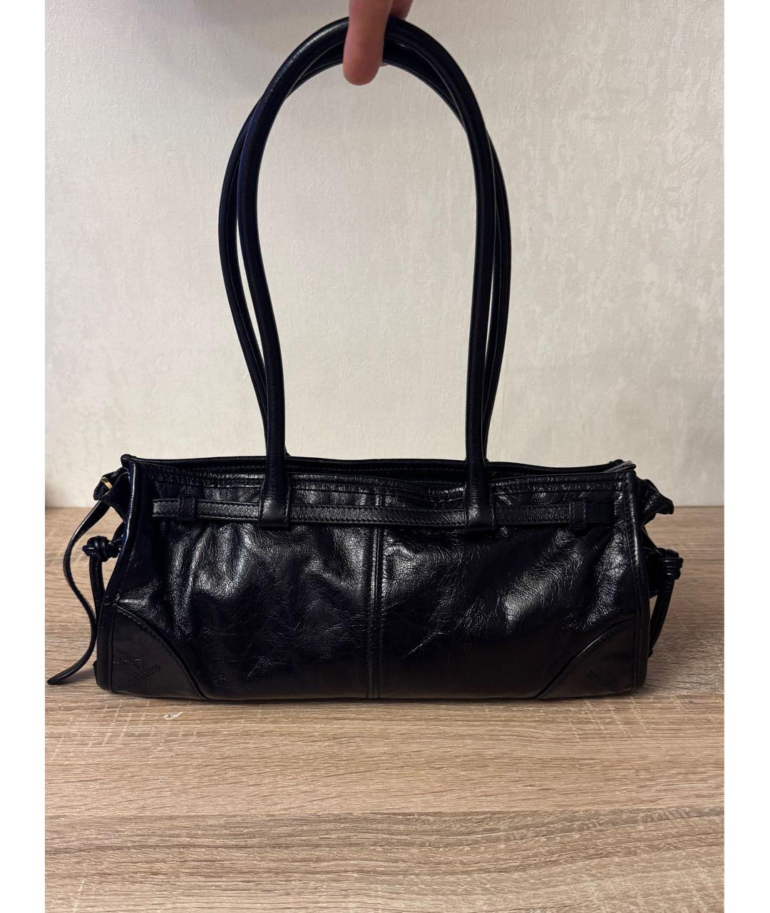 PRADA Черная кожаная сумка через плечо, фото 2