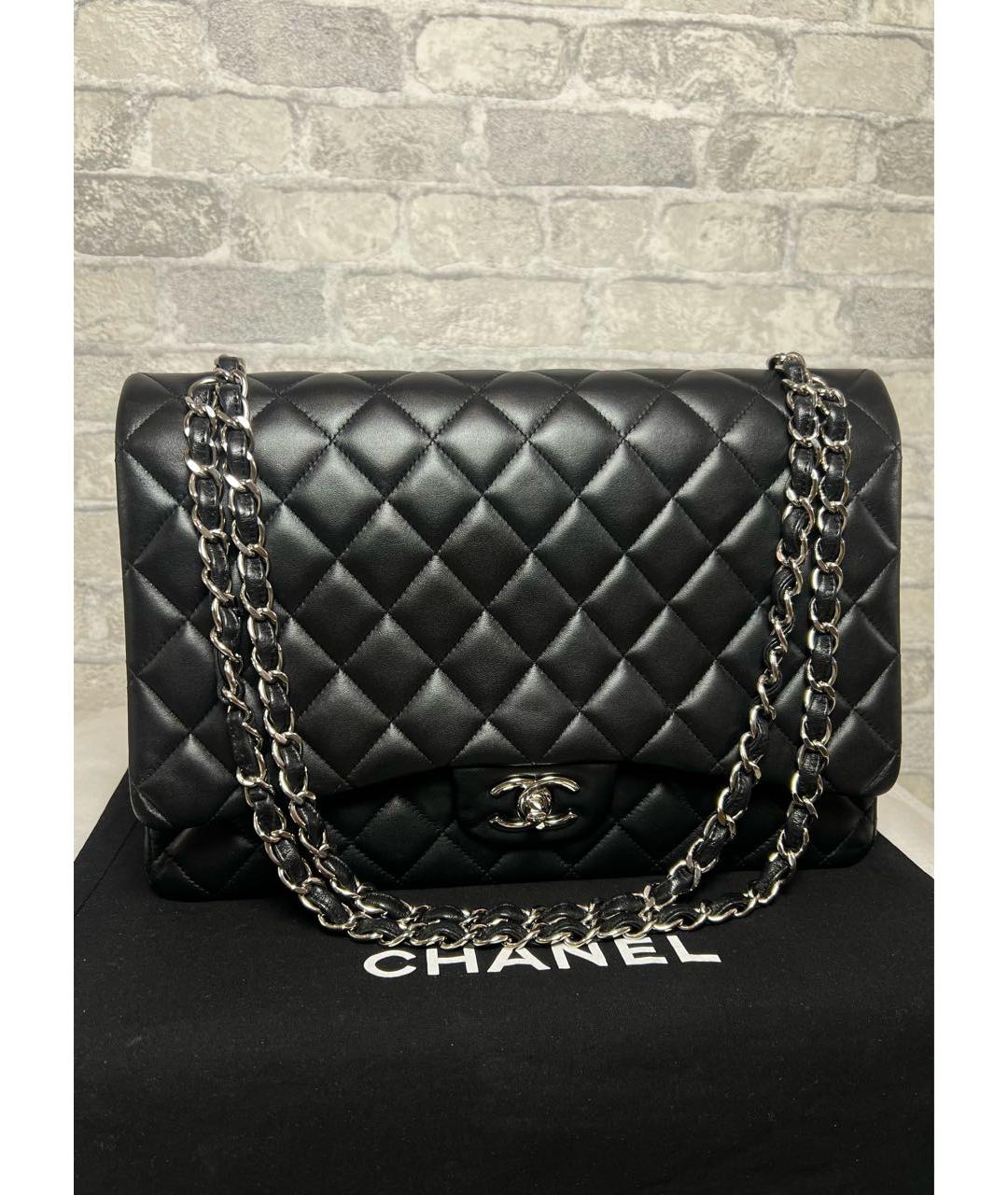 CHANEL Черная кожаная сумка через плечо, фото 3