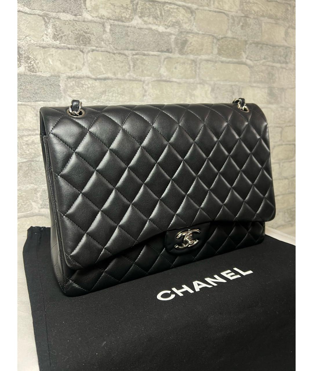 CHANEL Черная кожаная сумка через плечо, фото 2