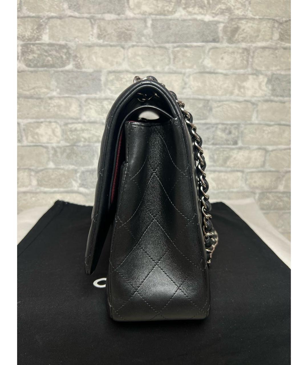 CHANEL Черная кожаная сумка через плечо, фото 5
