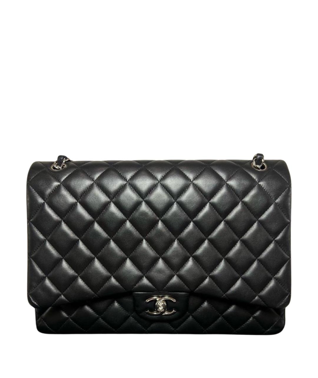 CHANEL Черная кожаная сумка через плечо, фото 1