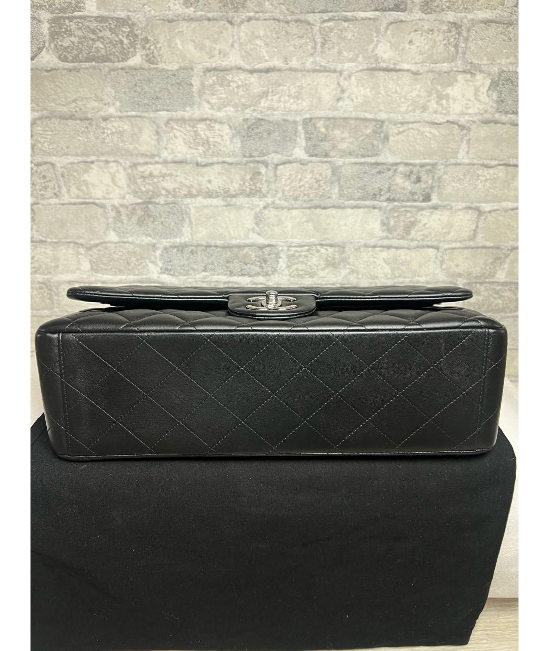 CHANEL Черная кожаная сумка через плечо, фото 6