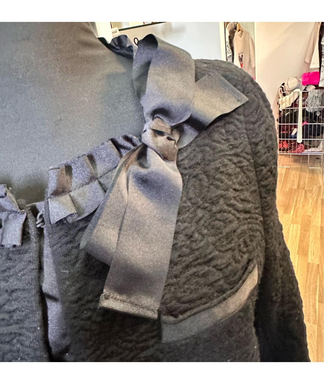 LIU JO Черное твидовое пальто, фото 6