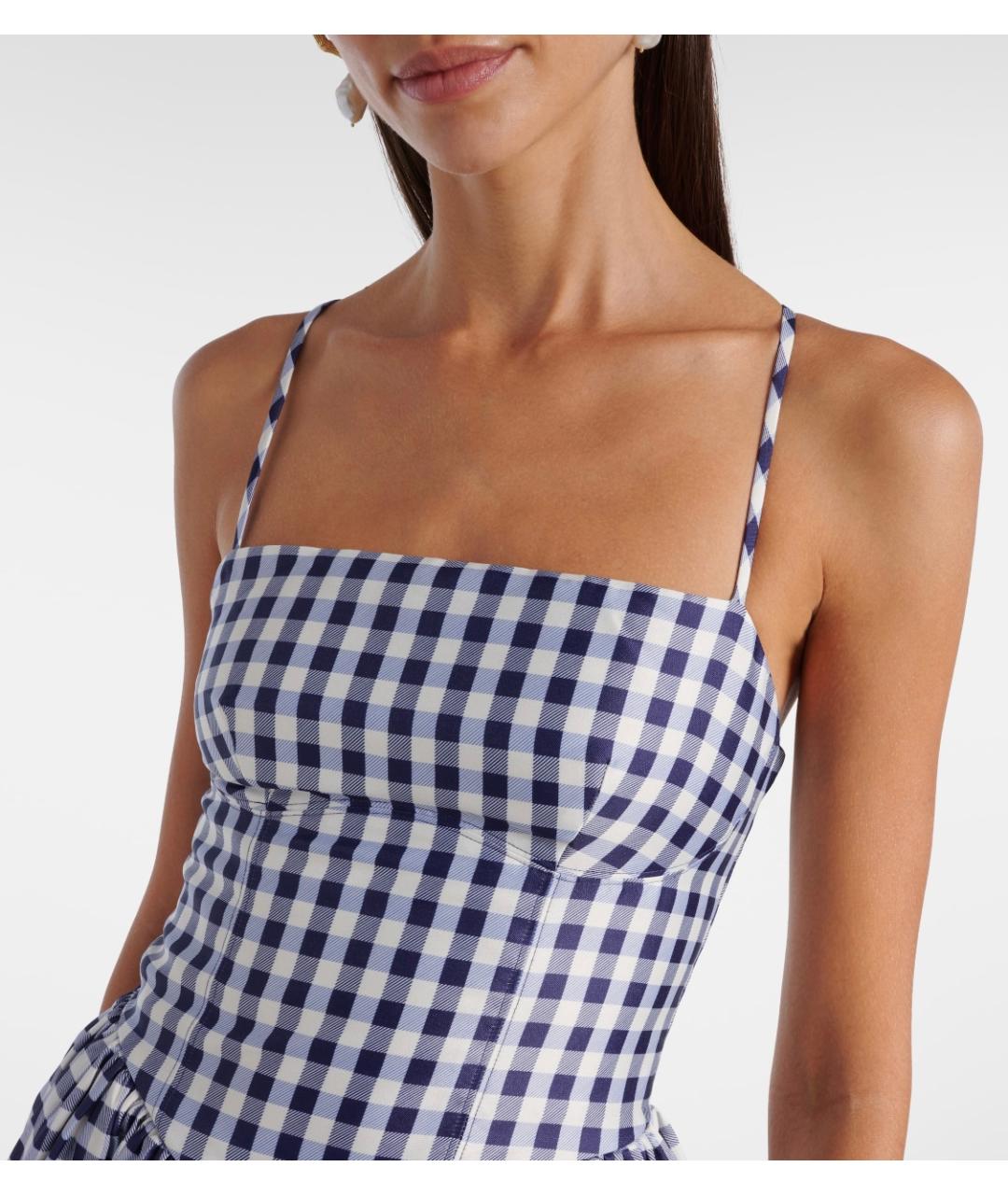 SELF-PORTRAIT Синее полиэстеровое коктейльное платье, фото 4