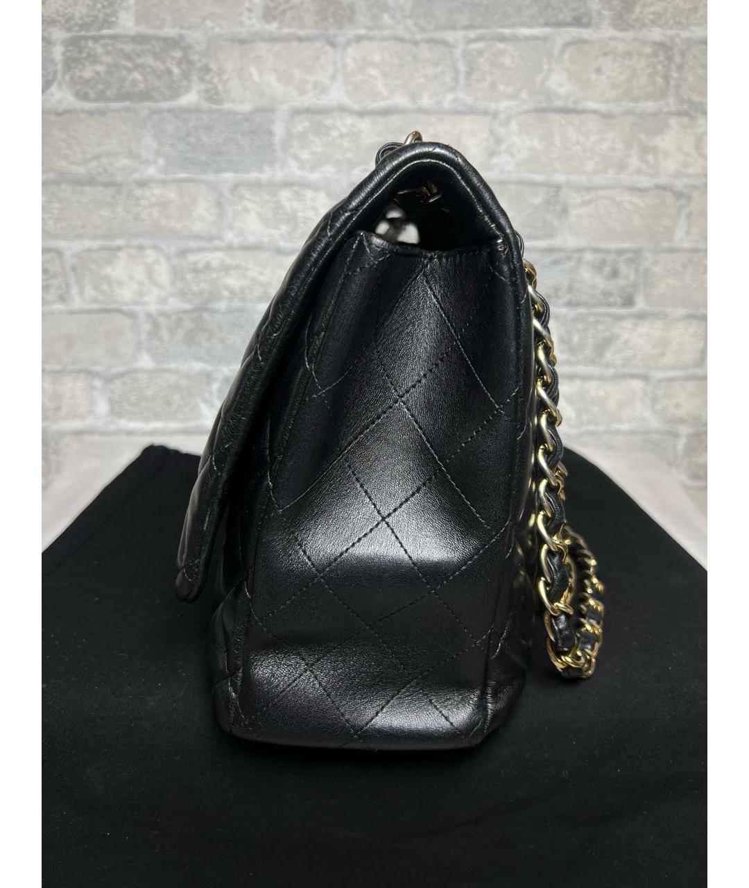 CHANEL Черная кожаная сумка через плечо, фото 5