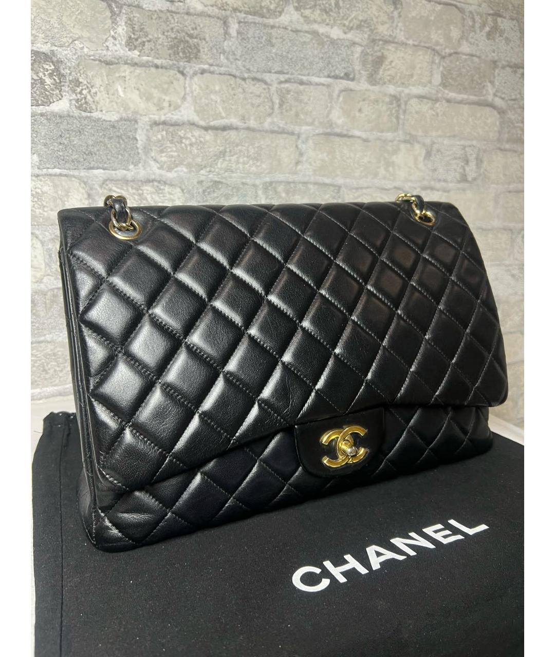 CHANEL Черная кожаная сумка через плечо, фото 2