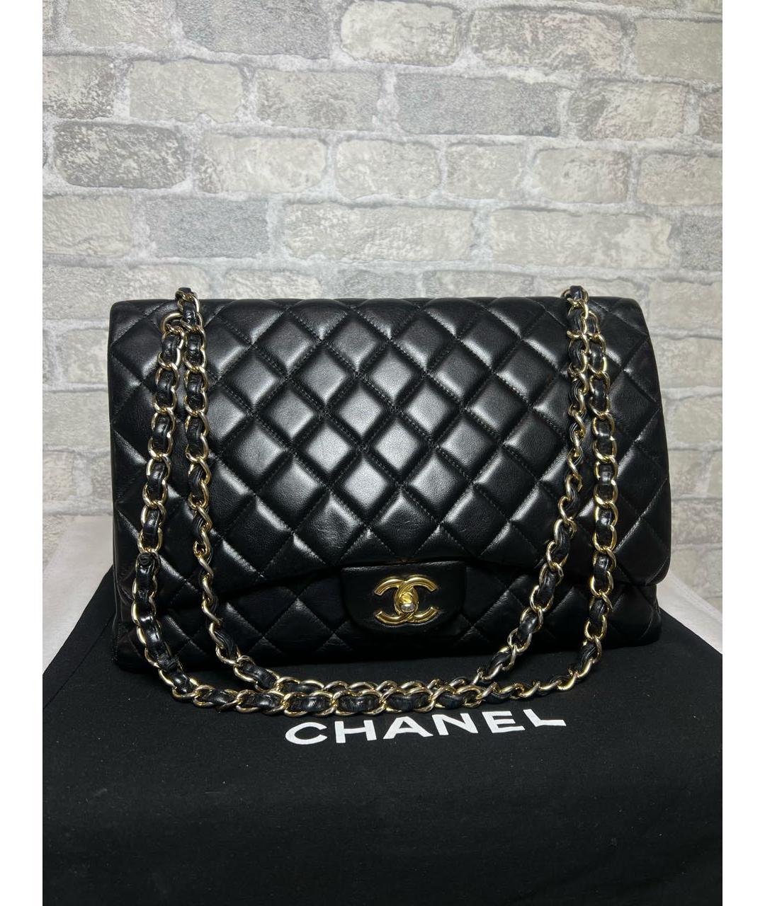 CHANEL Черная кожаная сумка через плечо, фото 3