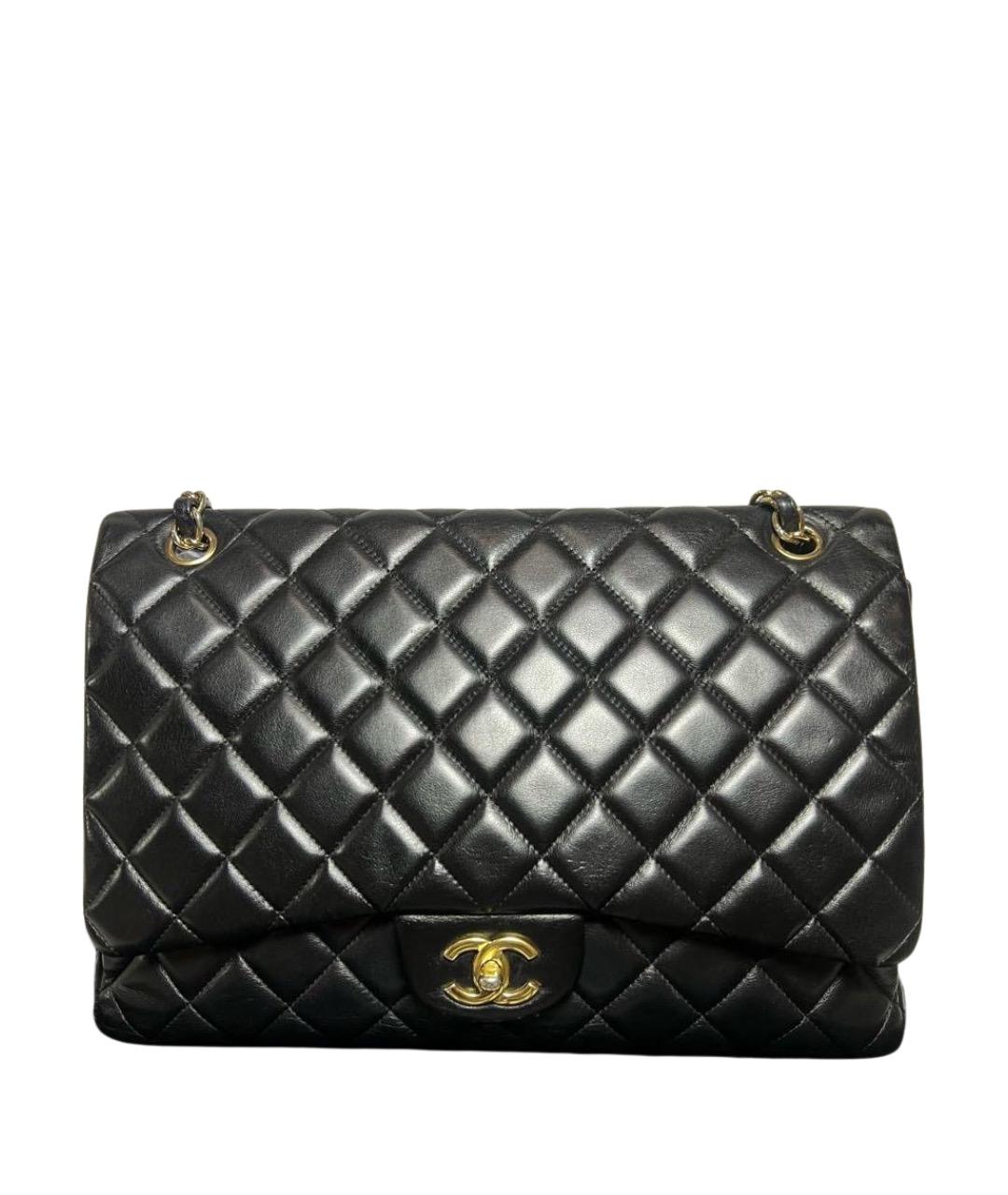 CHANEL Черная кожаная сумка через плечо, фото 1