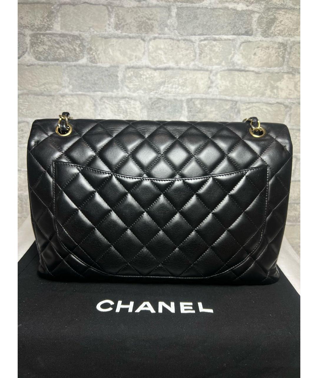 CHANEL Черная кожаная сумка через плечо, фото 4