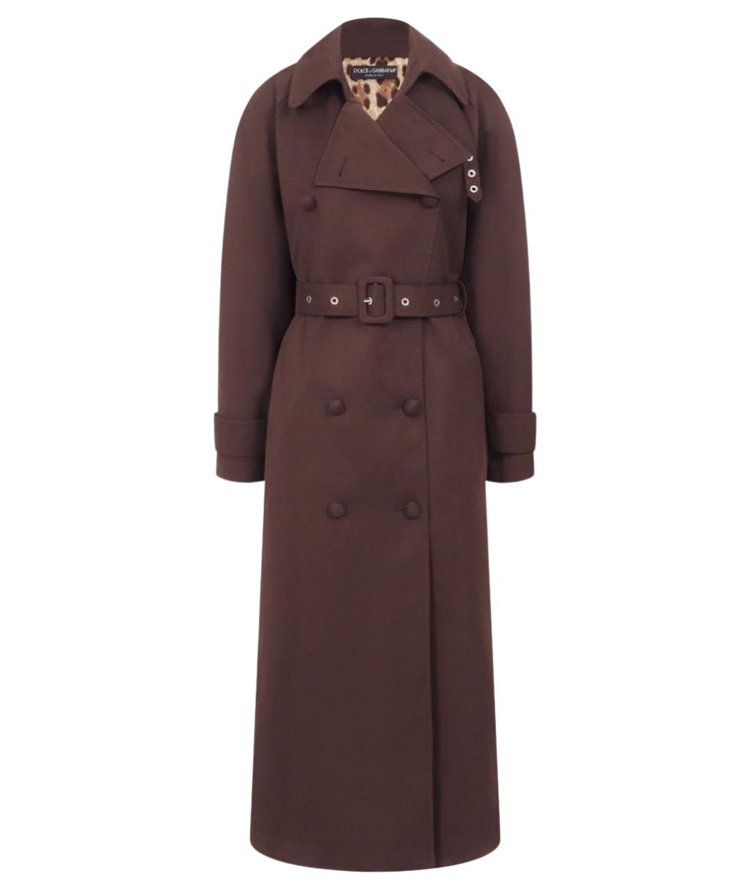 DOLCE&GABBANA Коричневый тренч/плащ, фото 1