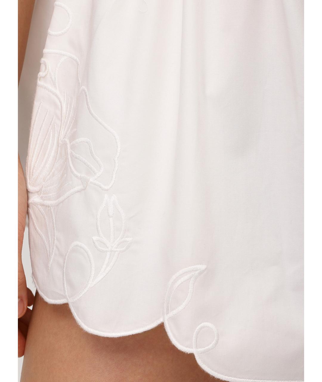 ZIMMERMANN Белые хлопковые шорты, фото 3