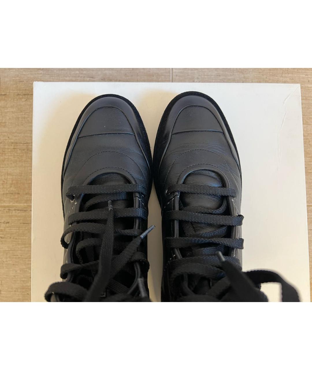 MAX MARA Черные кожаные сапоги, фото 3