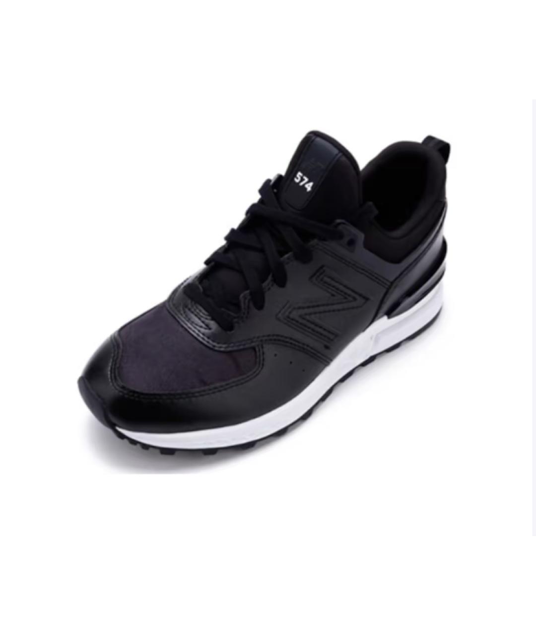 NEW BALANCE Черные кроссовки из искусственной кожи, фото 6