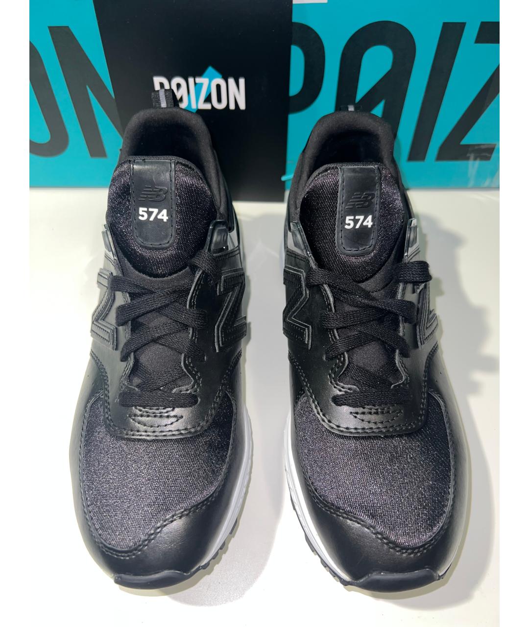 NEW BALANCE Черные кроссовки из искусственной кожи, фото 2