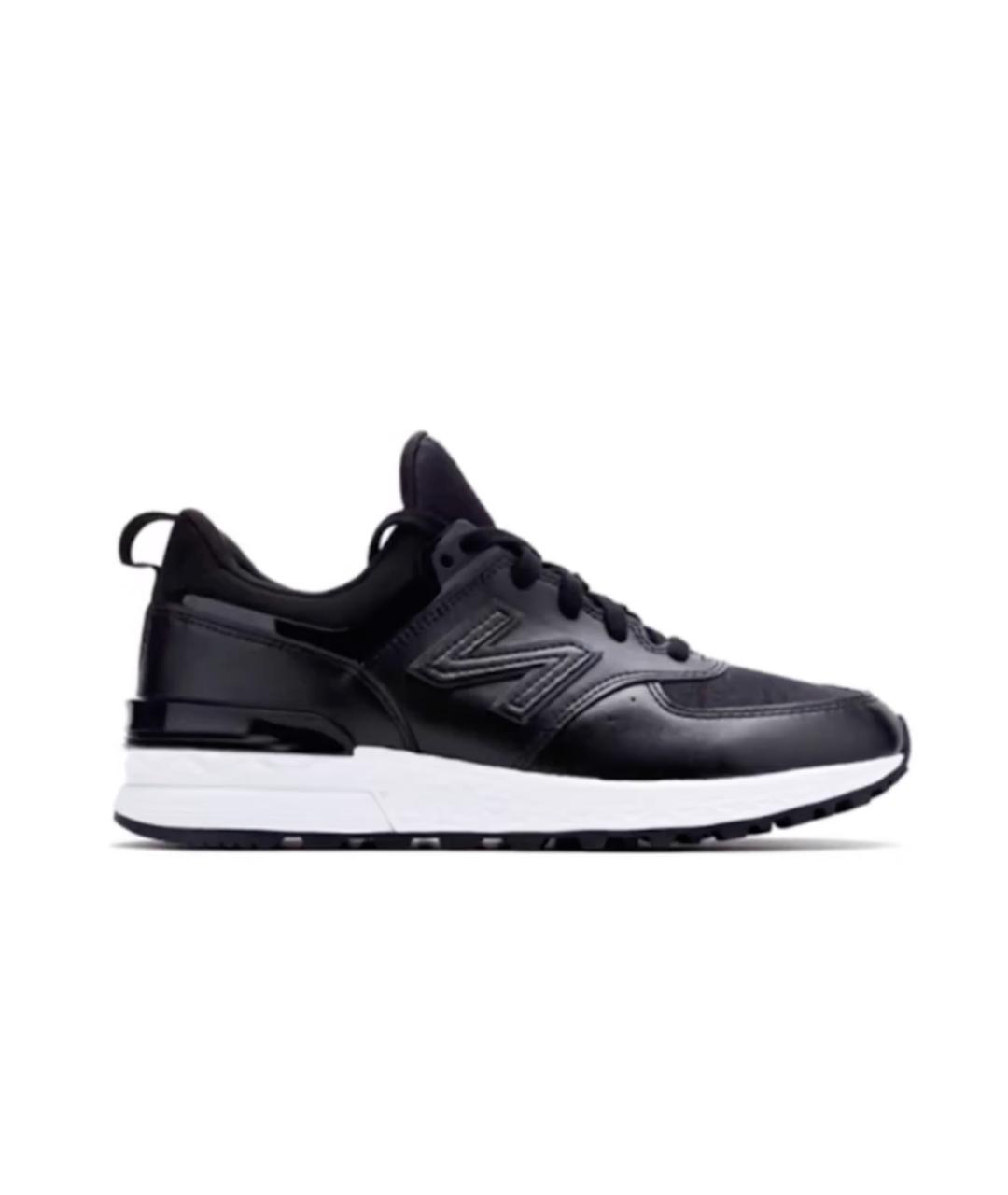 NEW BALANCE Черные кроссовки из искусственной кожи, фото 10