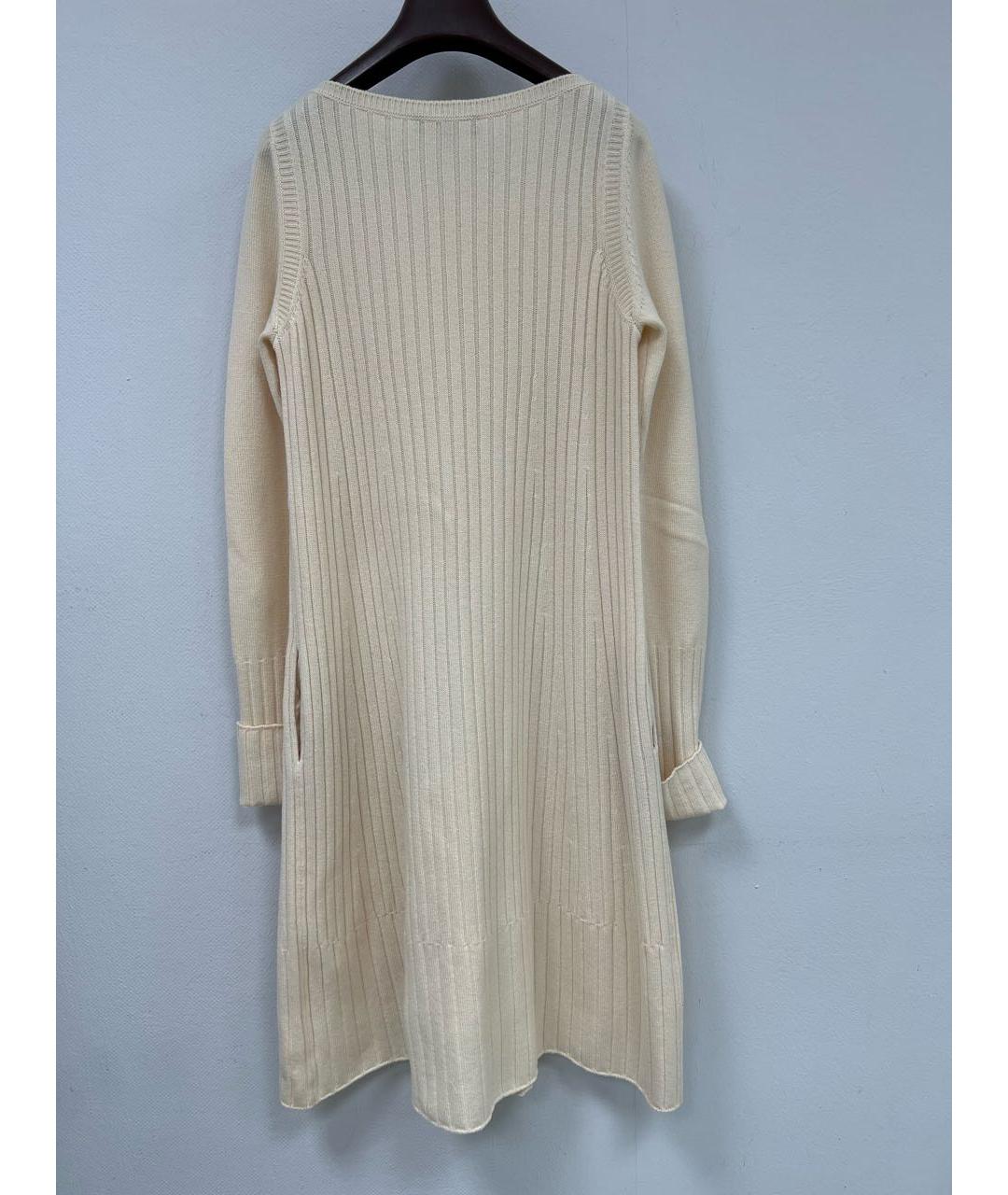 LORO PIANA Бежевое кашемировое повседневное платье, фото 2