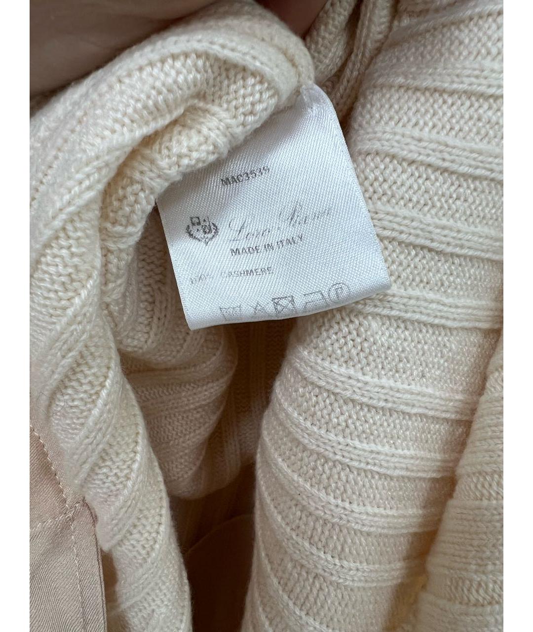 LORO PIANA Бежевое кашемировое повседневное платье, фото 6