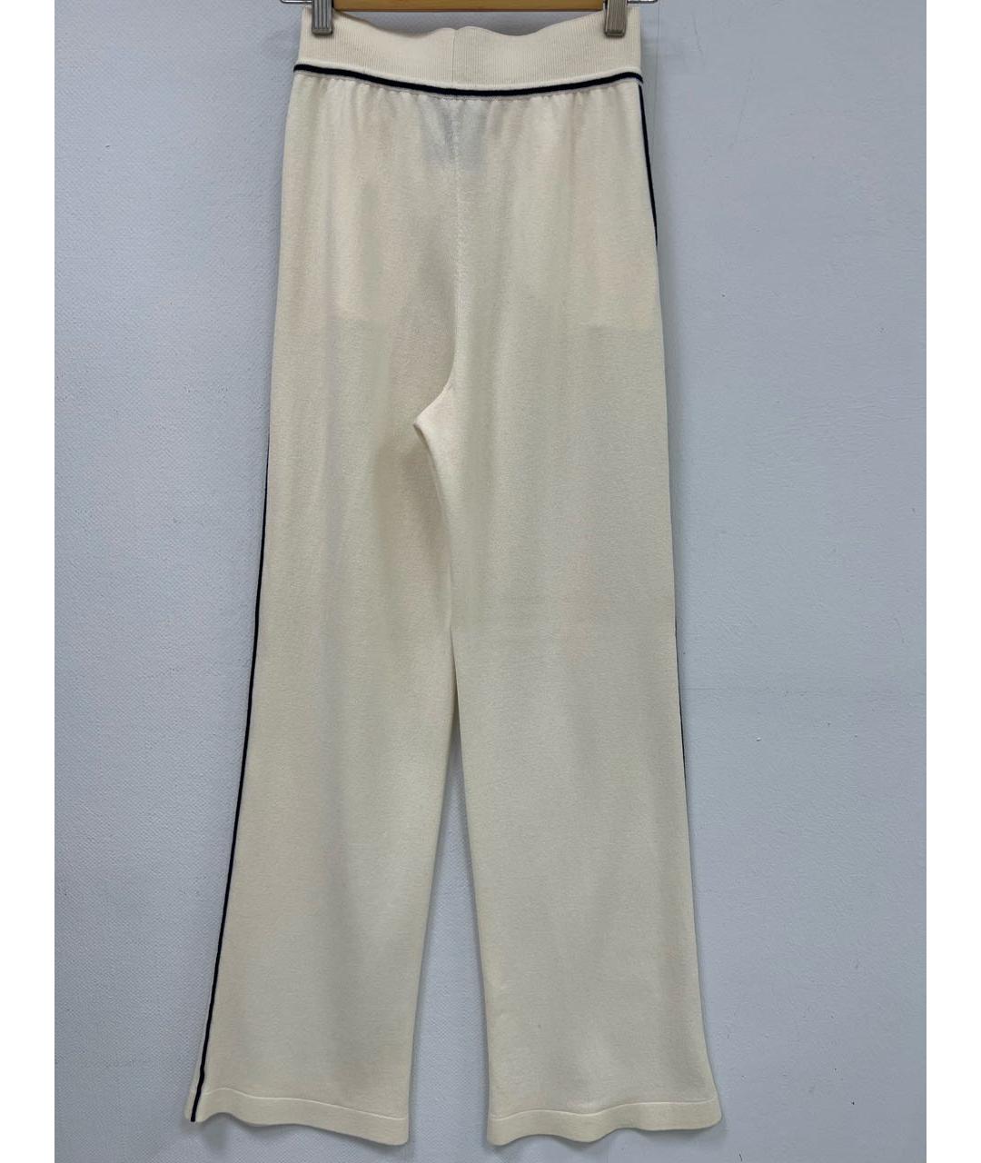 LORO PIANA Бежевые кашемировые брюки широкие, фото 2