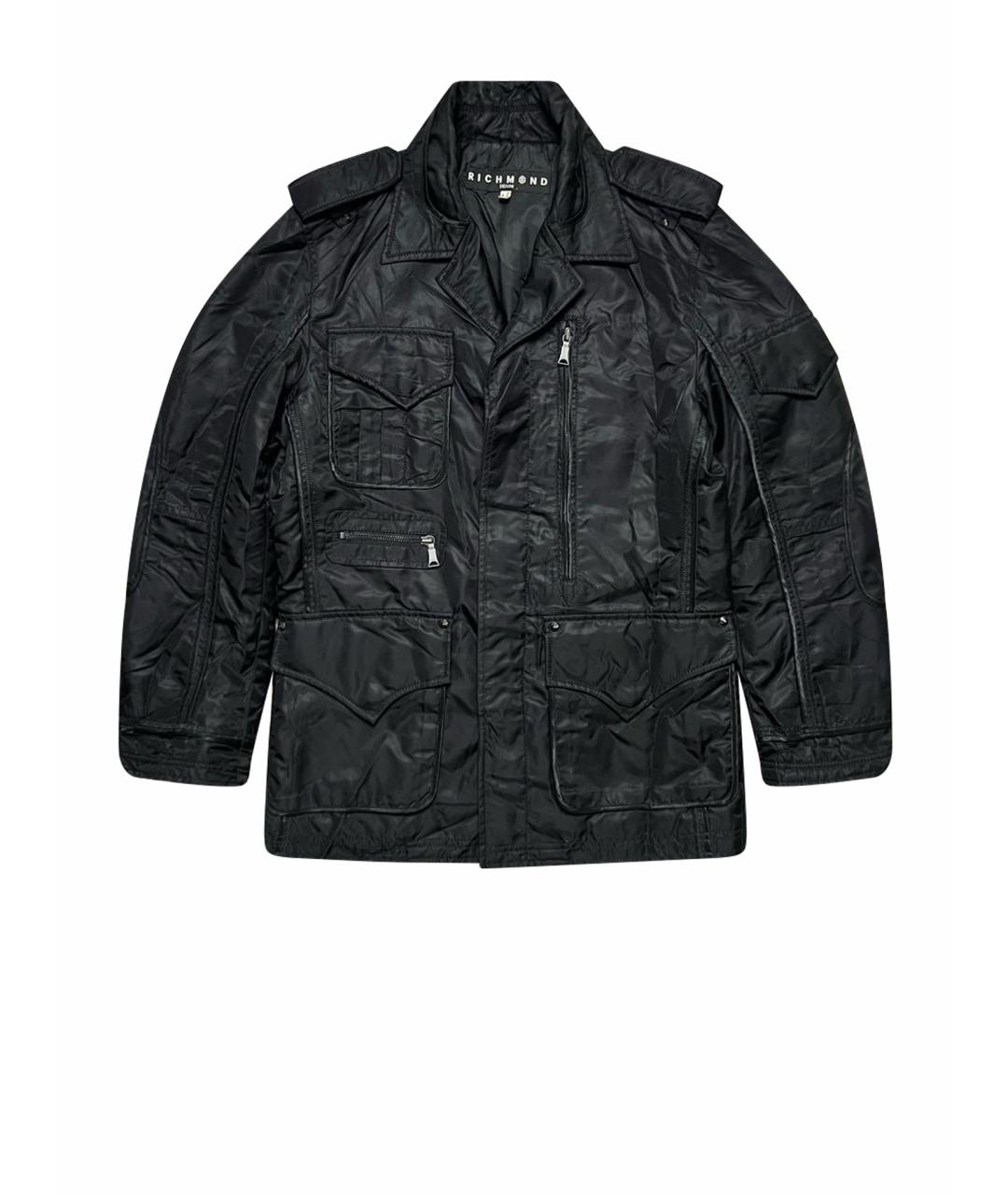 JOHN RICHMOND Черная полиэстеровая куртка, фото 1
