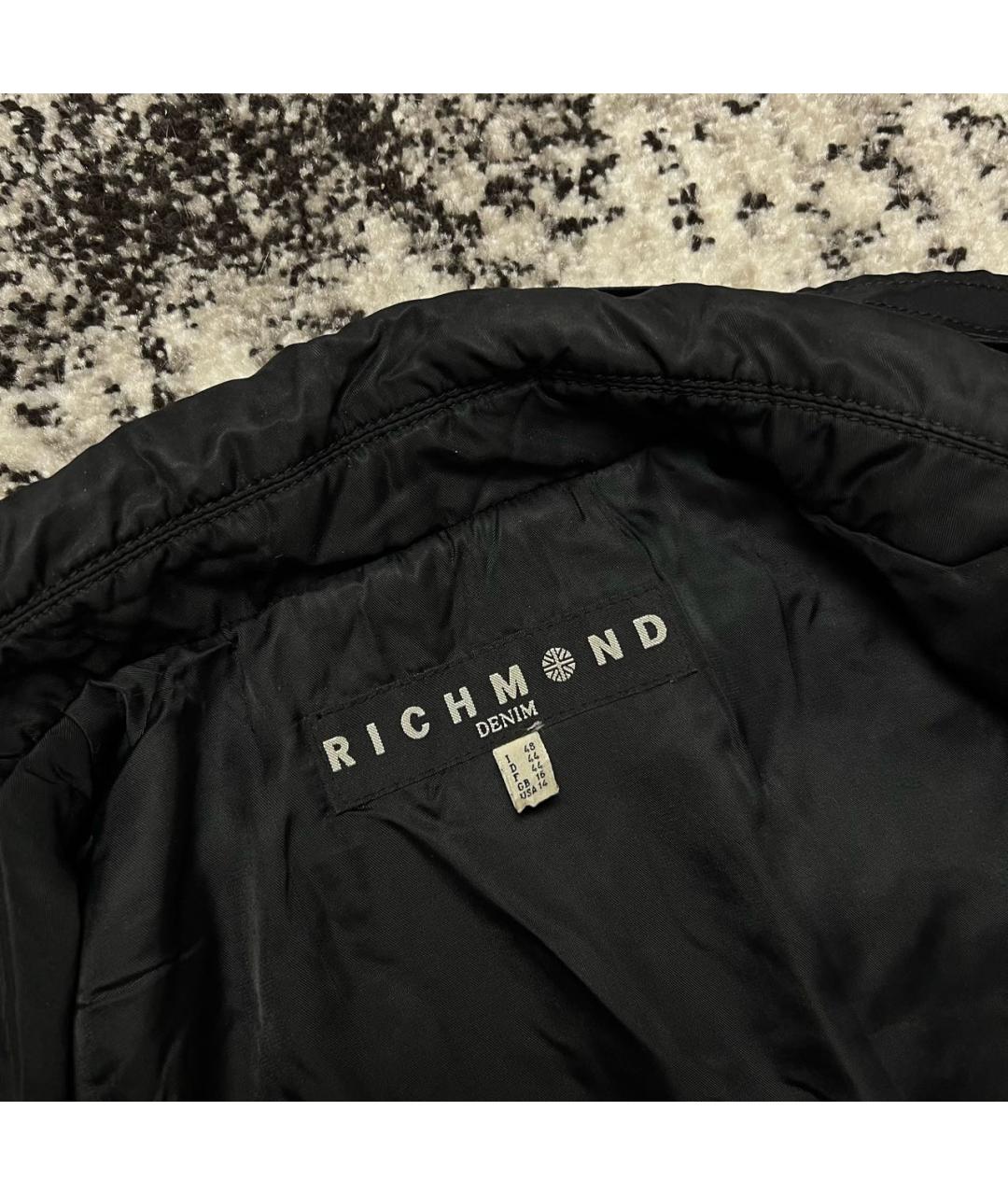 JOHN RICHMOND Черная полиэстеровая куртка, фото 6