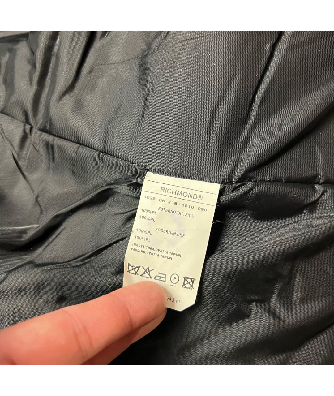 JOHN RICHMOND Черная полиэстеровая куртка, фото 8