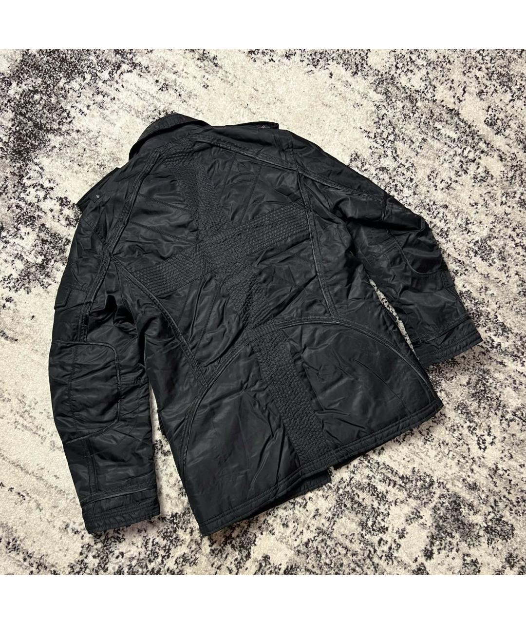 JOHN RICHMOND Черная полиэстеровая куртка, фото 7